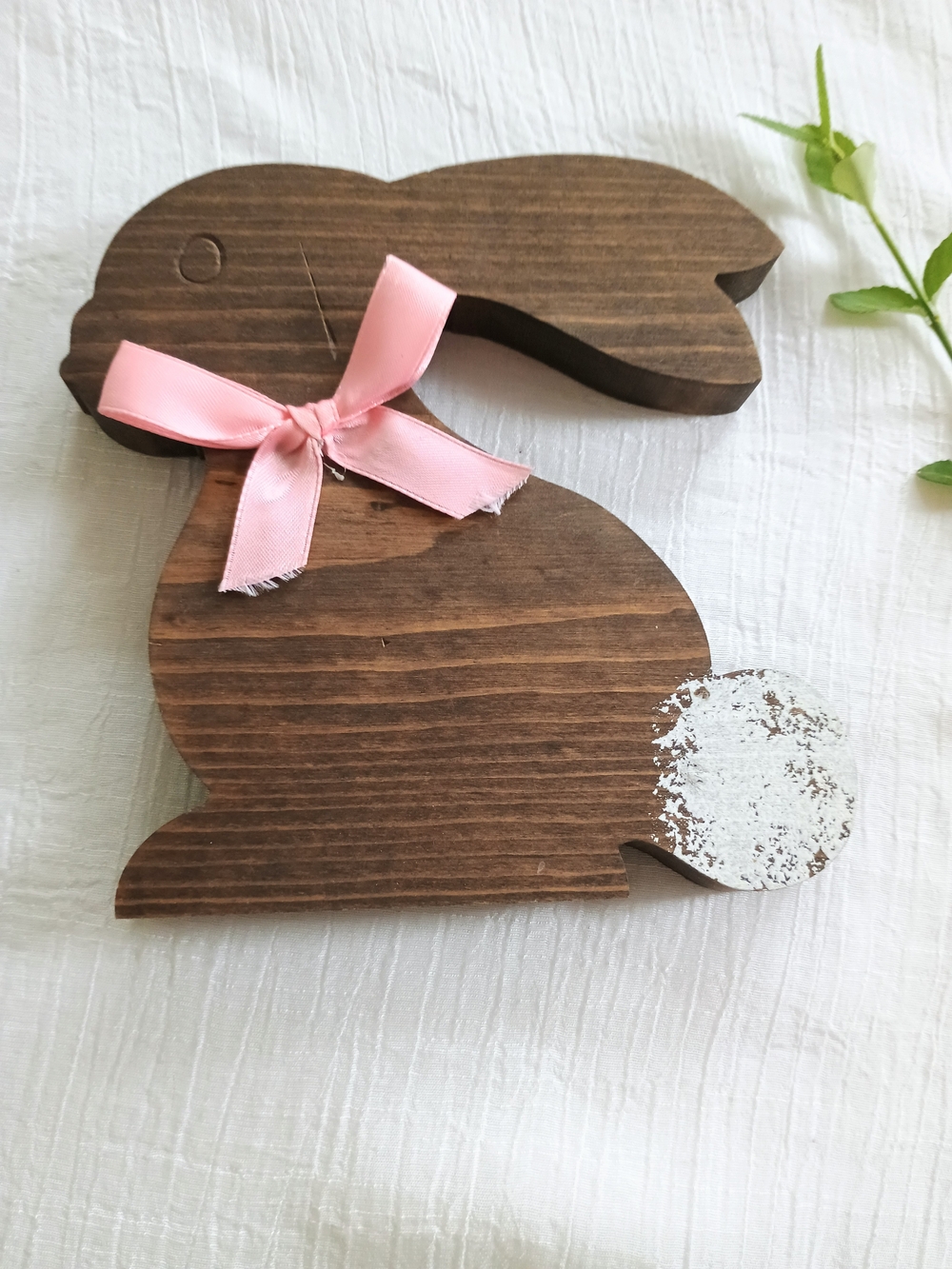 🌻COTTAGE CORE 🌻 VtG Handmade Folkart Style Wood Bunny Rabbit, Eclectic Grandpa